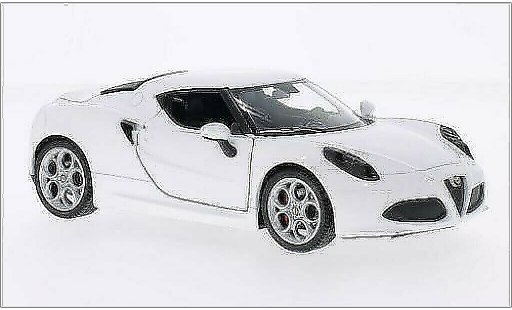 Alfa Romeo 4C coupe 1/24 Welly wit 2014 modelauto