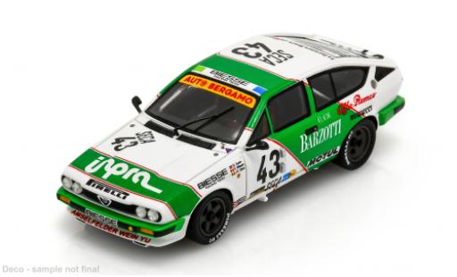 Modelauto Alfa Romeo Alfetta gtv V 6 24h Spa 1984 #43 D.Suster/P.Witmeur 1/43 Spark