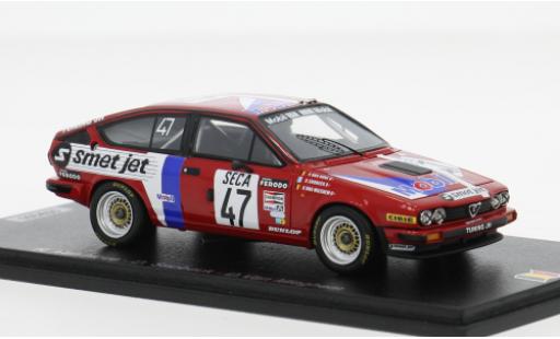 Modelauto Alfa Romeo Alfetta gtv6 V6 24h Spa 1982 #47 R.van Hove/D.Snobeck 1/43 Spark
