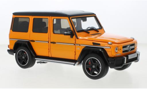 Modelauto Mercedes Classe G AMG G63 (W463) Colour Edition metallic oranje/zwart 2017 1/18 Almost Real
