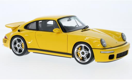 Modelauto Porsche 911 RUF Porsche 911 geel 2017 1/18 Almost Real
