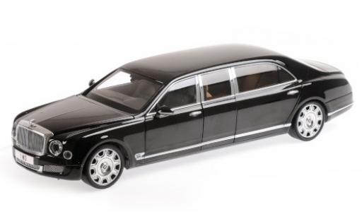Modelauto Bentley Mulsanne Grand Limousine by Mulliner Sedan zwart 2017 1/18 Almost Real