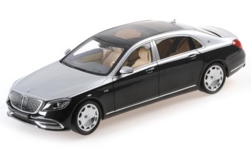 Modelauto Mercedes CLA Base Maybach Classe S zwart/grijs 2019 1/18 Almost Real