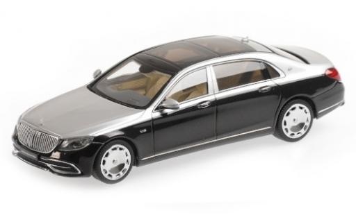 Modelauto Mercedes Classe S Base Maybach S650 (V222) metallic zwart/grijs 2019 1/43 Almost Real