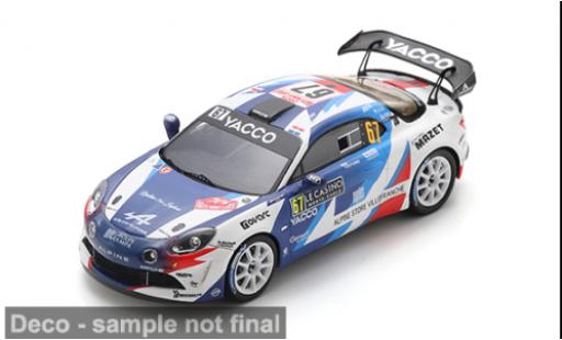 Modelauto Alpine A110 r Rally RGT Rally Monte Carlo 2025 #67 .Astier/D.Giraudet 1/43 Spark