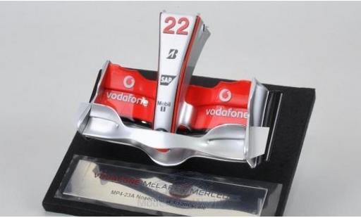 Modelauto McLaren MP4 MP4-23 2008 Replik der Fahrzeugspitze met Frontfl&Atilde;&frac14;gel 1/12 Amalgam