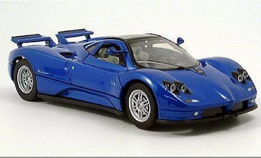 Modelauto Pagani Zonda C12 metallic blauw 1/24 Motormax