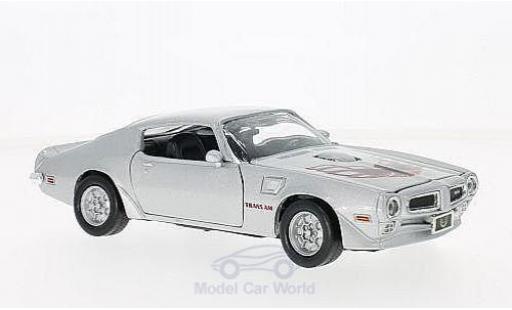 Modelauto Pontiac Firebird 1973 Trans Am grijs/Dekor 1/24 Motormax