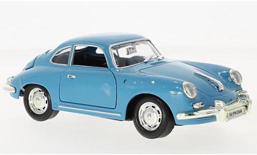 Modelauto Porsche 356 B B blauw 1/24 Motormax