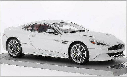Aston Martin Vanquish coupe 1/18 Tecnomodel mat-wit modelauto