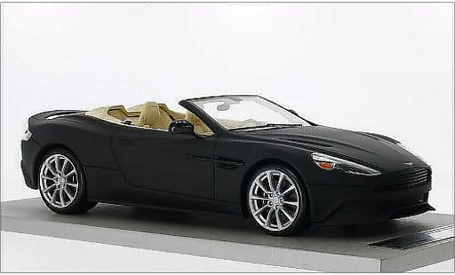 Aston Martin Vanquish volante 1/18 Tecnomodel mat-zwart modelauto