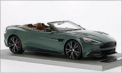 Aston Martin Vanquish volante 1/18 Tecnomodel metallic groen/carbon modelauto