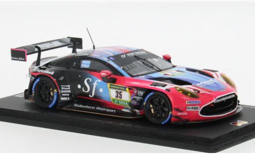 Modelauto Aston Martin Vantage gt3 evo AMR 24h N&Atilde;&frac14;rburgring 2024 Walkenhorst Motorsport #35 C.Hull/B.Mazatis 1/43 Spark