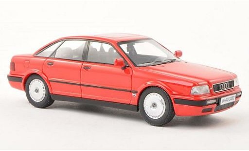 Audi 80 berline 1/43 Neo (B4) rood 1992 modelauto