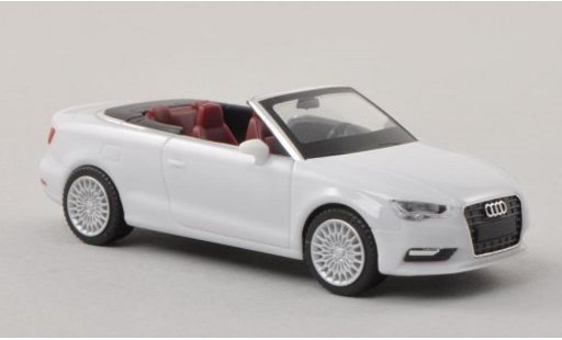 Audi A3 cabriolet 1/87 Herpa Cabrio wit modelauto