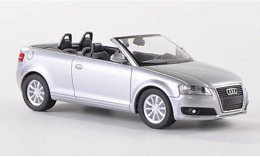 Audi A3 cabriolet 1/87 Herpa (8P) grijs 2008 modelauto