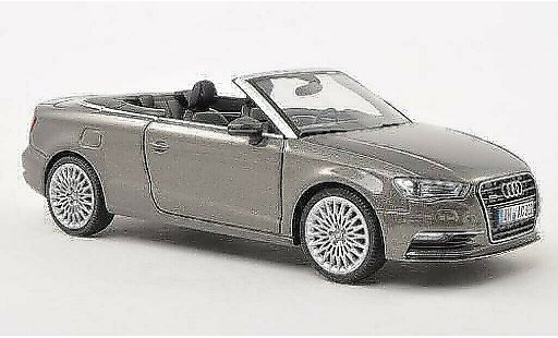 Audi A3 cabriolet 1/43 Herpa grijs 2013 modelauto