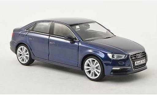 Audi A3 berline 1/43 Herpa Sedan blauw modelauto