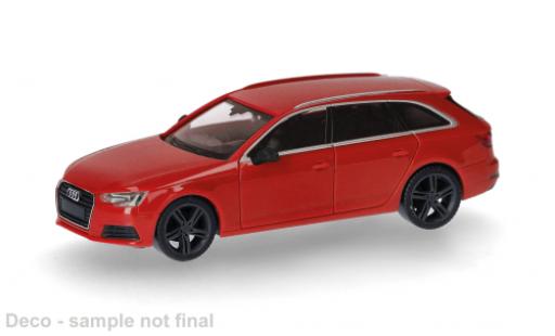 Modelauto Audi A4 avant rood 1/87 Herpa