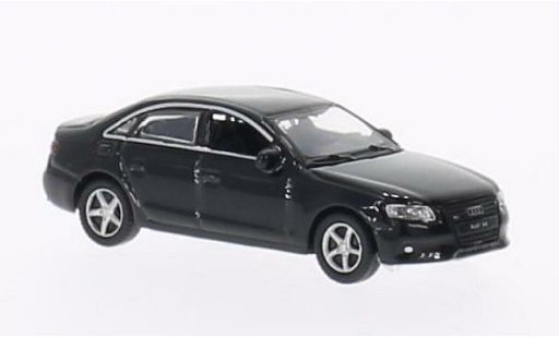 Audi A4 berline 1/87 Welly zwart 2008 modelauto