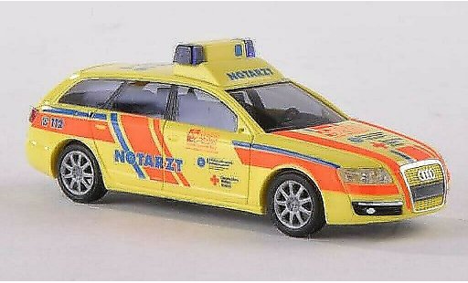 Audi A6 secours 1/87 Busch Avant ASB Notarzt - Ludwigsburg 2004 modelauto