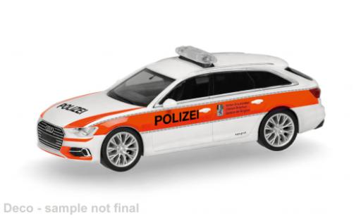 Modelauto Audi A6 police Avant Politie Graub&Atilde;&frac14;nden (CH) 1/87 Herpa