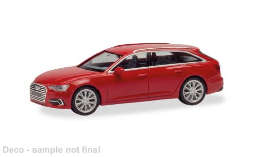 Modelauto Audi A6 avant rood 1/87 Herpa