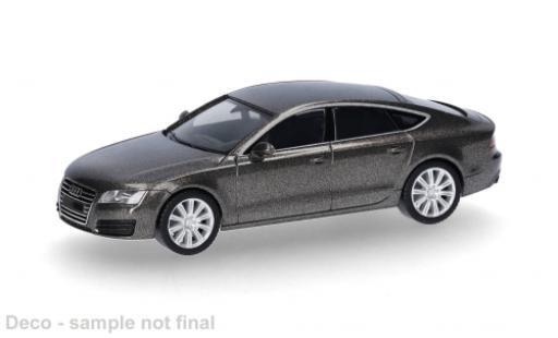 Modelauto Audi A7 sportback bruin 1/87 Herpa