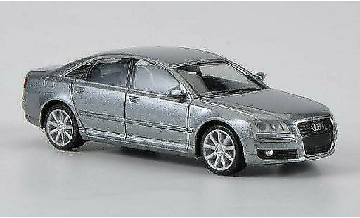 Audi A8 berline 1/87 Herpa grijs 2005 modelauto