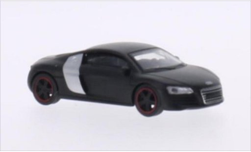 Audi R8 coupe 1/64 Schuco mat-zwart/grijs modelauto