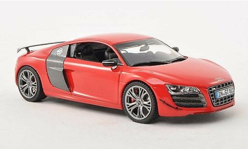 Audi R8 gt 1/43 Schuco rood/carbon modelauto
