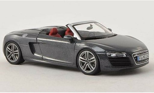 Audi R8 spyder 1/43 Schuco Facelift grijs modelauto
