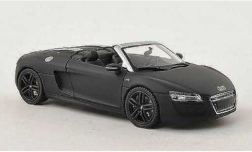 Audi R8 spyder 1/43 Schuco mat-zwart modelauto