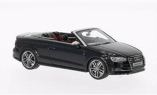 Audi S3 cabriolet stronic 1/43 Minichamps zwart 2013 modelauto