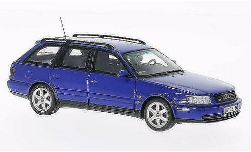 Audi S6 avant 1/43 Spark plus blauw modelauto