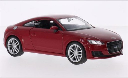 Audi TT coupe 1/24 Welly (8S) metallic rood 2014 modelauto