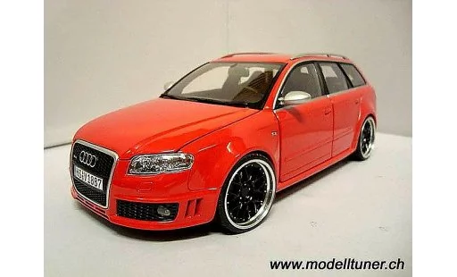 Audi RS4 avant 1/18 Minichamps rood jantes 19 pouces bbs rs modelauto