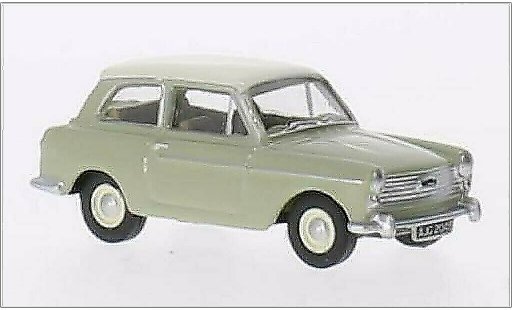 Austin A40 berline 1/76 Oxford MKII groen/wit RHD modelauto