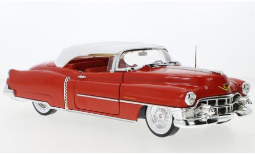 Modelauto Cadillac Eldorado Convertible rood/wit 1953 1/18 Auto World