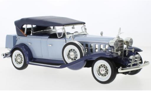 Modelauto Cadillac V16 Phaeton Sports metallic blauw clair/blauw fonc&Atilde;&copy; 1932 1/18 Auto World
