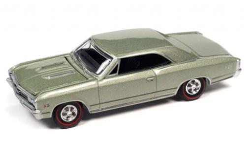Modelauto Chevrolet Chevelle SS 396 metallic la chaux 1967 1/64 Auto World
