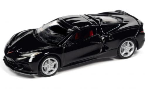 Modelauto Chevrolet Corvette Stingray (C8) zwart 2020 1/64 Auto World