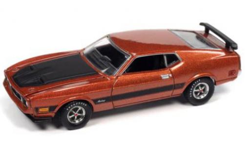 Modelauto Ford Mustang Mach 1 le cuivre 1973 1/64 Auto World