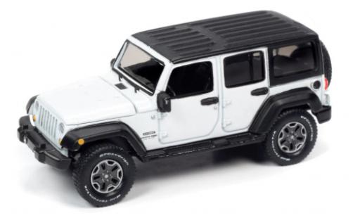Modelauto Jeep Wrangler Limited JK Unlimited Sport wit 2018 1/64 Auto World