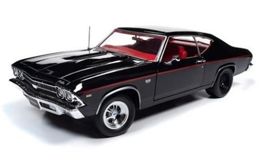 Modelauto Chevrolet Chevelle SS SS396 zwart 1969 1/18 Auto World