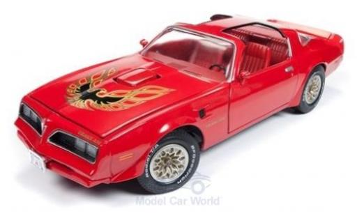 Modelauto Pontiac Firebird 1977 Trans Am rood/Dekor 1/18 Auto World