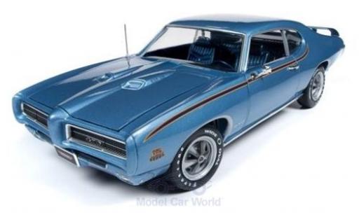 Modelauto Pontiac GTO The Judge metallic blauw 1969 1/18 Auto World