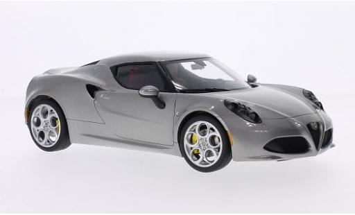 Modelauto Alfa Romeo 4C coupe metallic grijs 2013 1/18 AUTOart