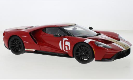 Modelauto Ford GT Heritage Edition rood/gold Alan Mann 2022 1/18 AUTOart