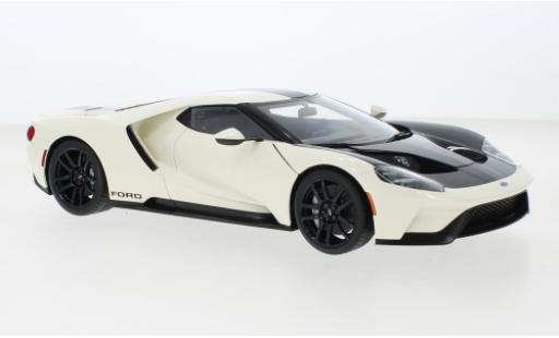 Modelauto Ford GT Heritage Edition wit/blauw 2022 1/18 AUTOart